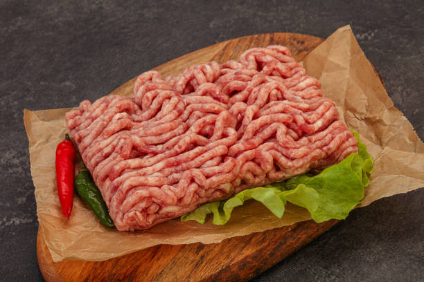 istock Raw Minced pork meat for cooking 1263442789