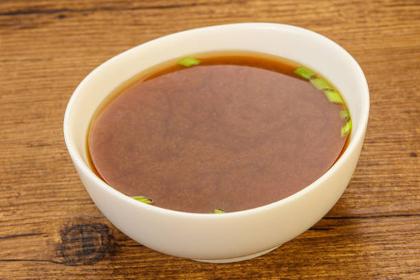 istock Japanese tradtitional Miso soup with tofu 1263442854