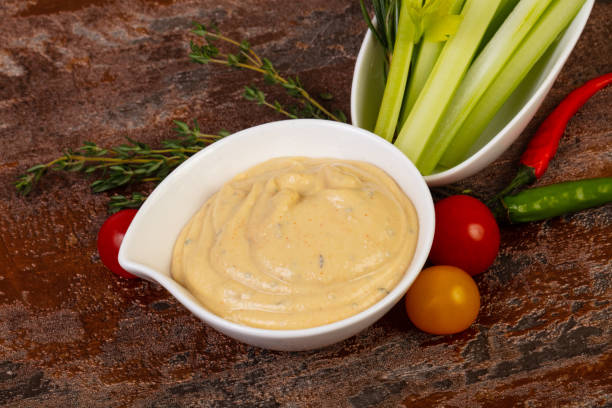 istock Vegan cuisine - Humus 1263443069