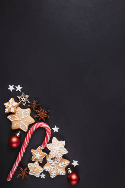 istock Christmas composition, winter holiday greeting card 1263444067