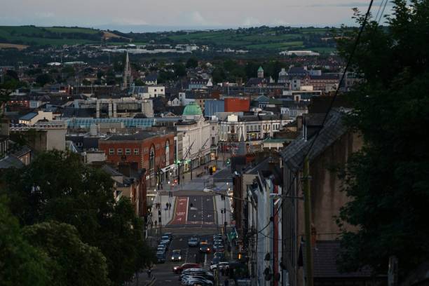 miasto cork - republic of ireland corcaigh night photography zdjęcia i obrazy z banku zdjęć