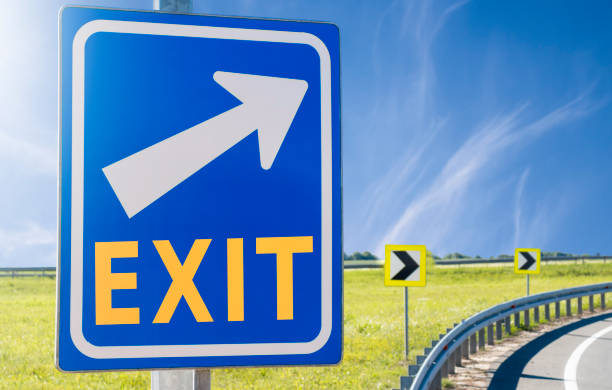 Free Stock Photo of Underground parking exit sign with directional ...