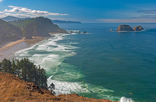 istock Hazy Aerial View of Crashing Waves 1263452615