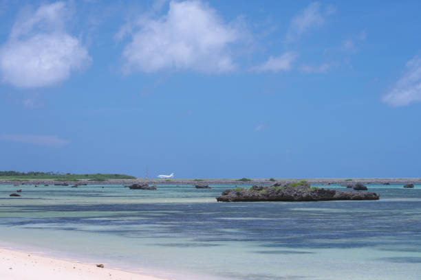 istock Sawadanohama beach in Irabu island at low tide 1263452626