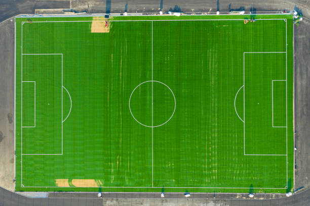 istock Construction of a small football stadium. 1263455775