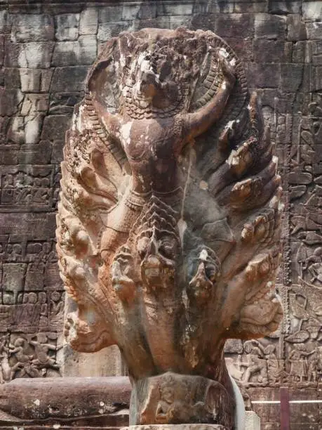 BayonTemple, Siem Reap Province, Angkor's Temple Complex Site listed as World Heritage by Unesco in 1192, built by King Jayavarman VII between XIIth and XIIIth Century, Cambodia