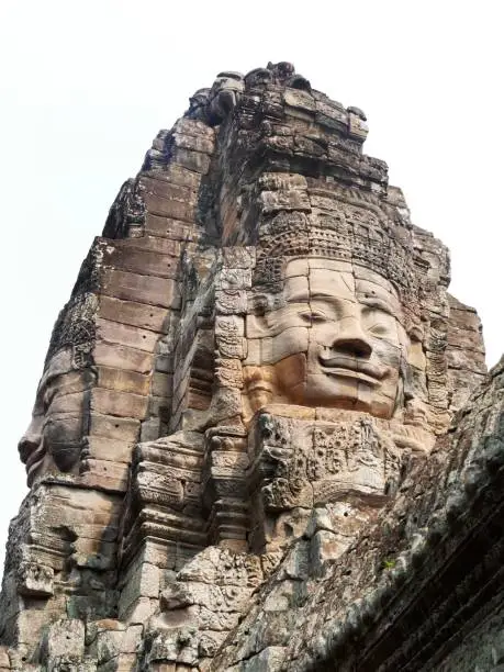 BayonTemple, Siem Reap Province, Angkor's Temple Complex Site listed as World Heritage by Unesco in 1192, built by King Jayavarman VII between XIIth and XIIIth Century, Cambodia