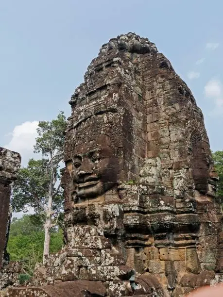 BayonTemple, Siem Reap Province, Angkor's Temple Complex Site listed as World Heritage by Unesco in 1192, built by King Jayavarman VII between XIIth and XIIIth Century, Cambodia