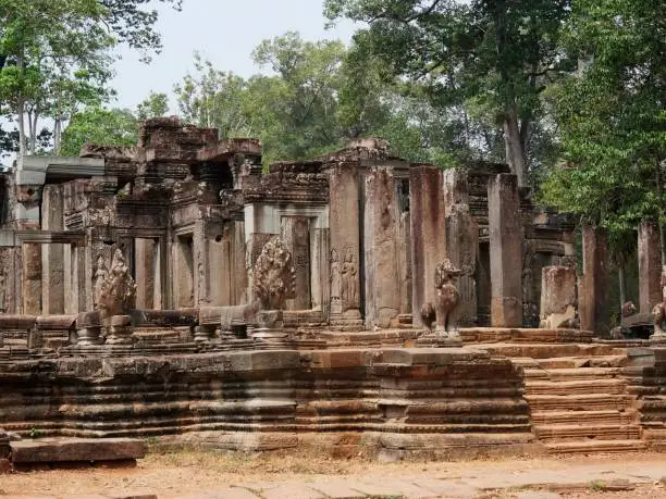 BayonTemple, Siem Reap Province, Angkor's Temple Complex Site listed as World Heritage by Unesco in 1192, built by King Jayavarman VII between XIIth and XIIIth Century, Cambodia