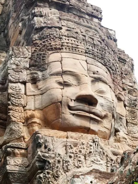 BayonTemple, Siem Reap Province, Angkor's Temple Complex Site listed as World Heritage by Unesco in 1192, built by King Jayavarman VII between XIIth and XIIIth Century, Cambodia