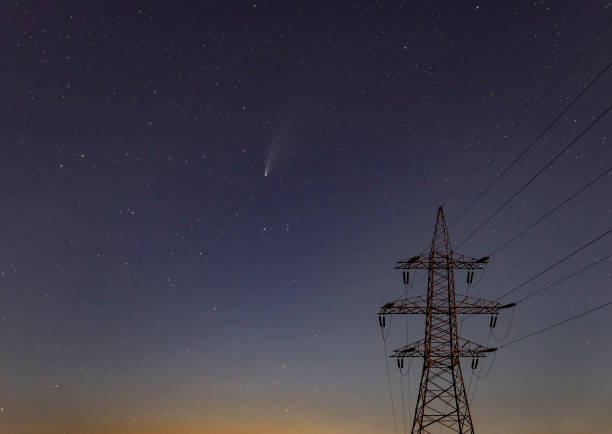 istock Comet C / 2020 F3 (NEOWISE) flying over Gobustan. Azerbaijan 1263460643