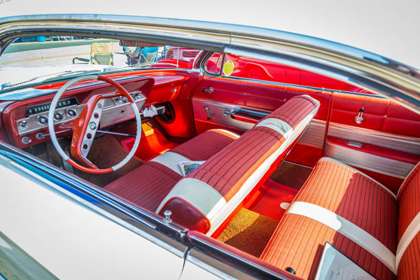 Savannah, GA / USA - April 21, 2018: 1954 Cadillac Fleetwood Sixty Special at a car show in Savannah, Georgia.