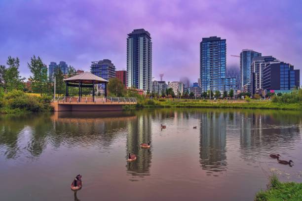 istock Moody Clouds Over A Downtown Calgary Park 1263466934