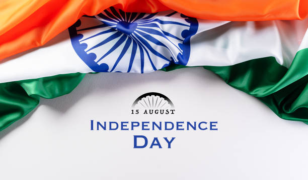 istock Indian Independence Day celebration background concept. Indian flag on white background for Republic Day and Independence Day. 1263468229