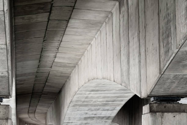 istock Concrete supports underneath a bridge of a motorway 1263471550