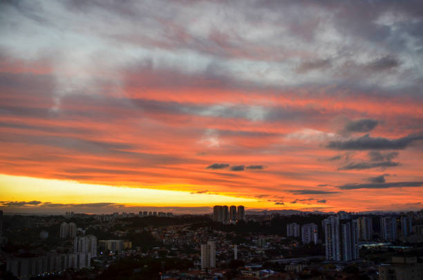 istock Sunset with Orange and blue sky 13 1263472414