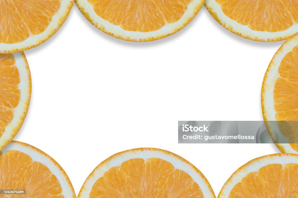 Background with oranges cut into pieces. Close-up texture. Copy space. Background with oranges cut into pieces. Close-up texture. Copy space Brazil Stock Photo
