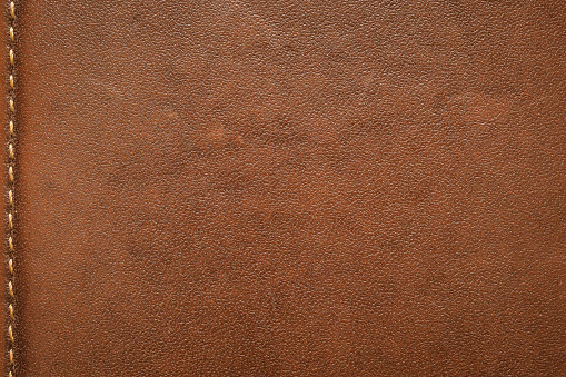 Abstract natural brown leather texture pattern background