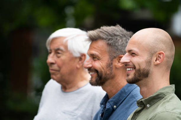 istock Three Generation Men Family Portraits 1263483991