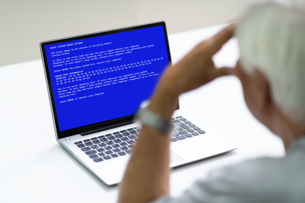 Senior With BSOD Death Screen On On