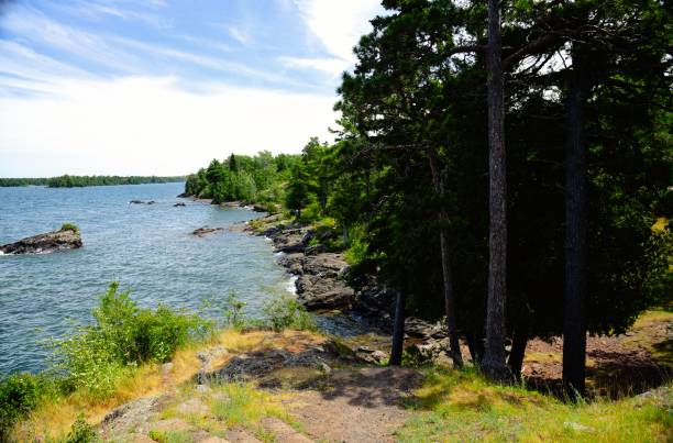 istock Copper Harbor, MI, Eagle Harbor, Great views- Wonderful rocks 1263484152