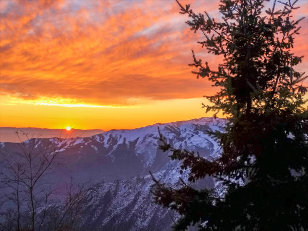 istock Sunset in Farellones 1263484243