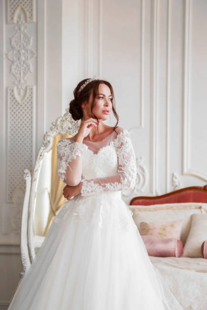 istock portrait of the bride looking thoughtfully aside 1263489779