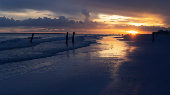 Fort Myers beach at sunset