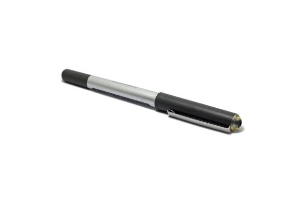 istock Isolated fountain pen, black pen on white background. 1263507659