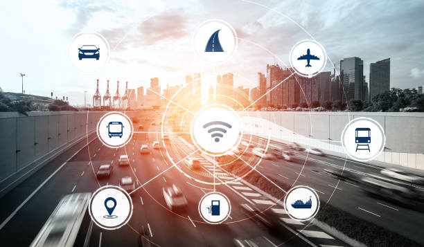 istock Smart transport technology concept for future car traffic on road 1263511170