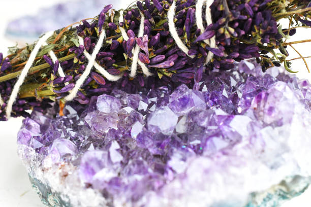 istock Smudge Stick and Amethyst Close Up 1263514570