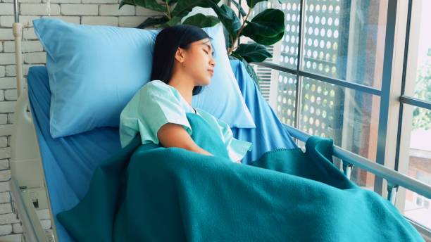 istock Happy patient getting well improvement at hospital 1263515182
