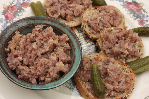 istock Pork rillettes terrine  Toast 1263517351