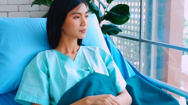 istock Happy patient getting well improvement at hospital 1263518111