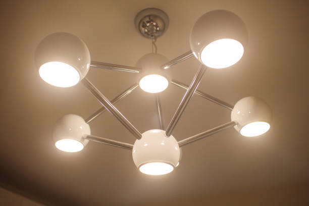 istock six shoulder ceiling chandelier above the ceiling. 1263529222