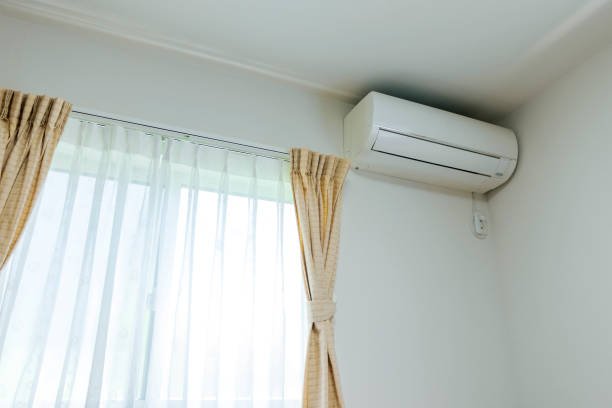 istock White air conditioner in the bright room 1263530993