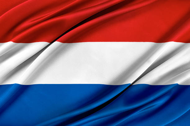 istock Colorful Netherlands flag waving in the wind. 1263537585