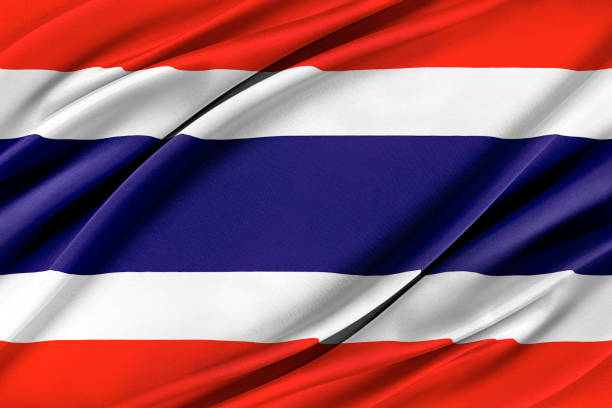 istock Colorful Thailand flag waving in the wind. 1263537623
