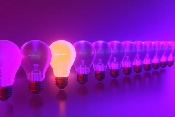 istock 3D rendering of Bulbs, Teamwork, leadership, management and uniqueness concept. 1263537829