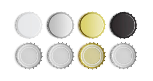 istock white, black, silver and gold bottle cap top and bottom view isolated on white background 1263539186