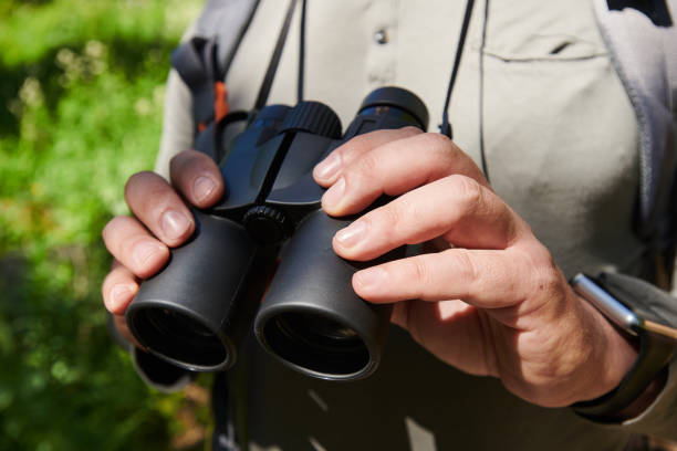 istock Man with binoculars outdoors 1263547165