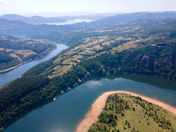 istock Arda River meanders and Kardzhali Reservoir, Bulgaria 1263547384