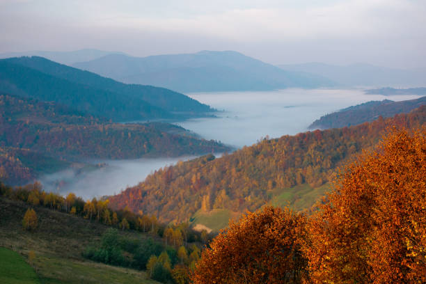 istock autumn sunrise in mountains 1263547597