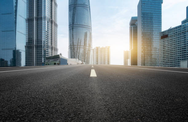 istock Urban roads and architectural landscape 1263547699