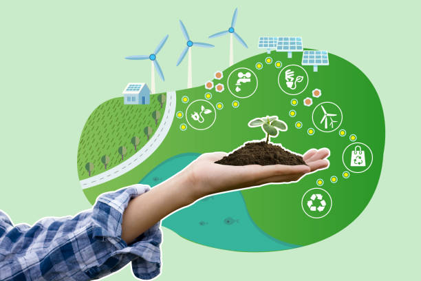 istock Environmental friendly and renewable energy of smart device 1263548921