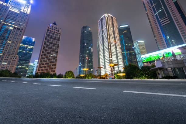 istock Urban roads and architectural landscape 1263549067