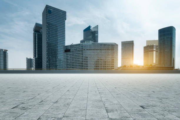 istock Urban roads and architectural landscape 1263549182