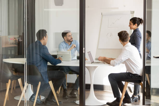 istock Young diverse business team brainstorming meeting in office 1263550199