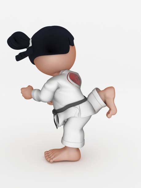 Karate Martial Arts Cartoon Character