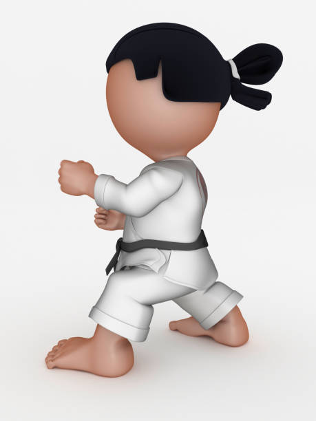 istock Karate Martial Arts Cartoon Character 1263551856